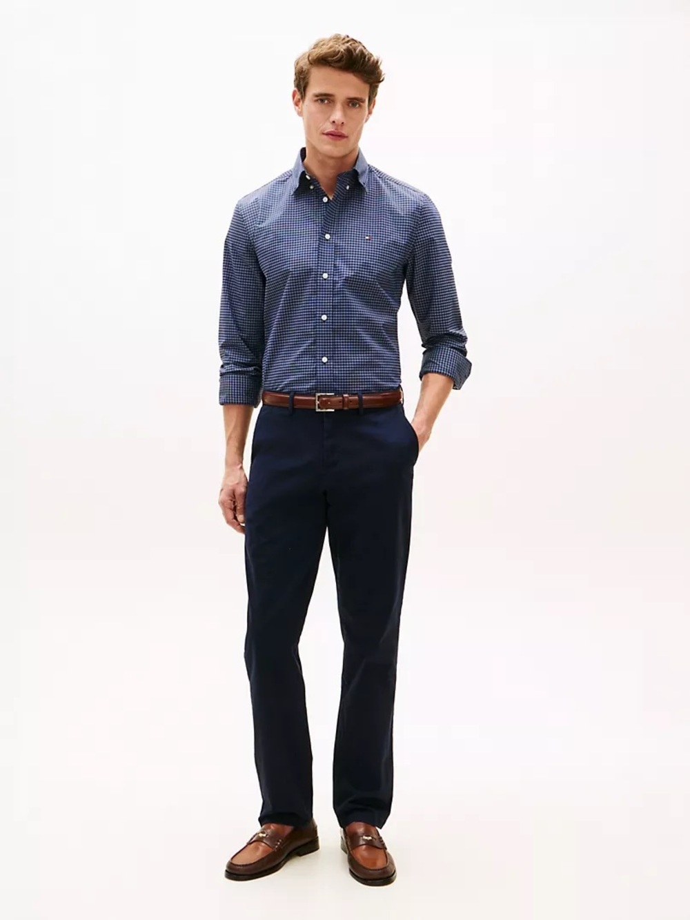 Tommy Hilfiger THFlex Tommy Straight Chino 33/30 navy work pants